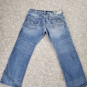 Mens Silver Jeans